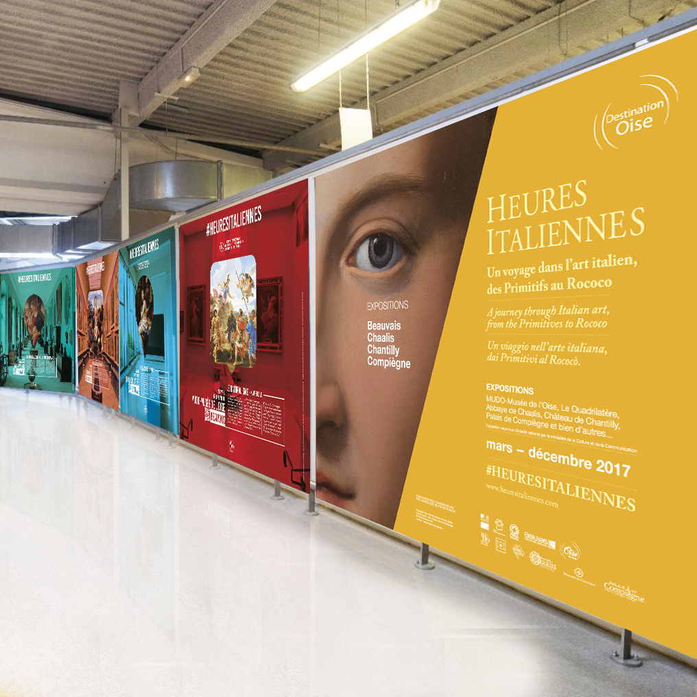 Conception et réalisation de la campagne d’affichage les Heures italiennes